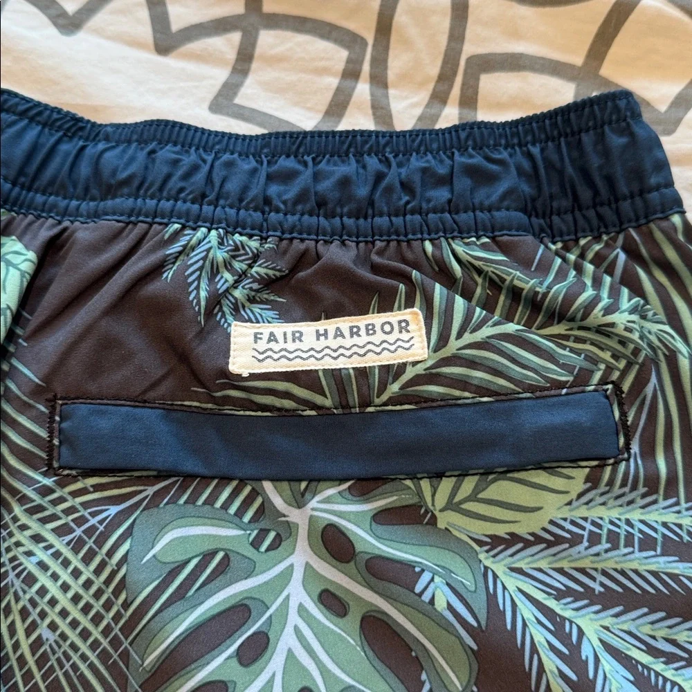 Fair Harbor Anchor Beach Floral Calfironia Vacation Men’s Swim Trunks Size XL